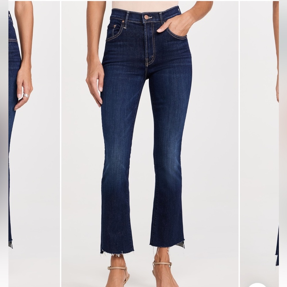 MOTHER The Insider Crop Step Fray Jeans off limits size 27